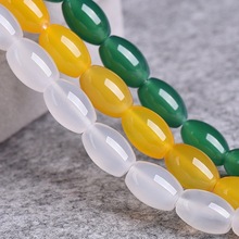 天然红玛瑙米珠 手工diy串珠白玉髓散珠饰品路路通手链半成品配珠