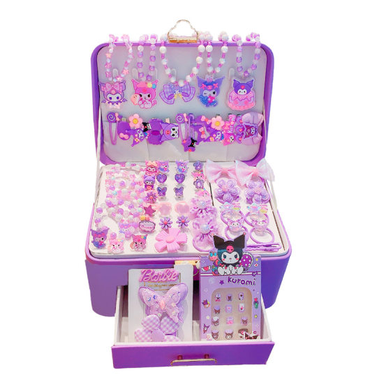 Children's Hair Accessories Gift Box Children's Day Gift Little Girl's Birthday Crown Hair Accessories suit Headwear Cute Hairpin Wholesale