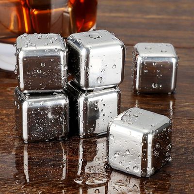 方形速凍冰粒 威士忌冰酒石紅酒冷卻降溫石304不鏽鋼冰塊廠家貨源