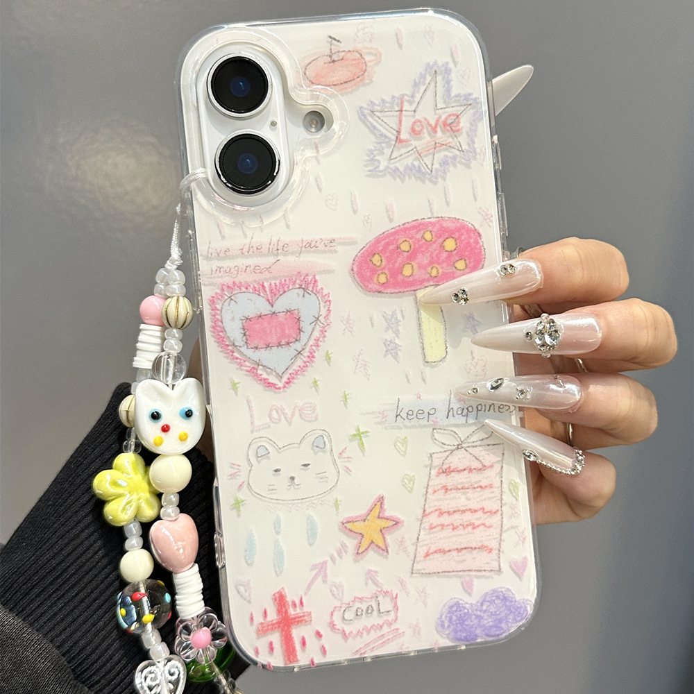 Cadena graffiti amor hongo gato XX4