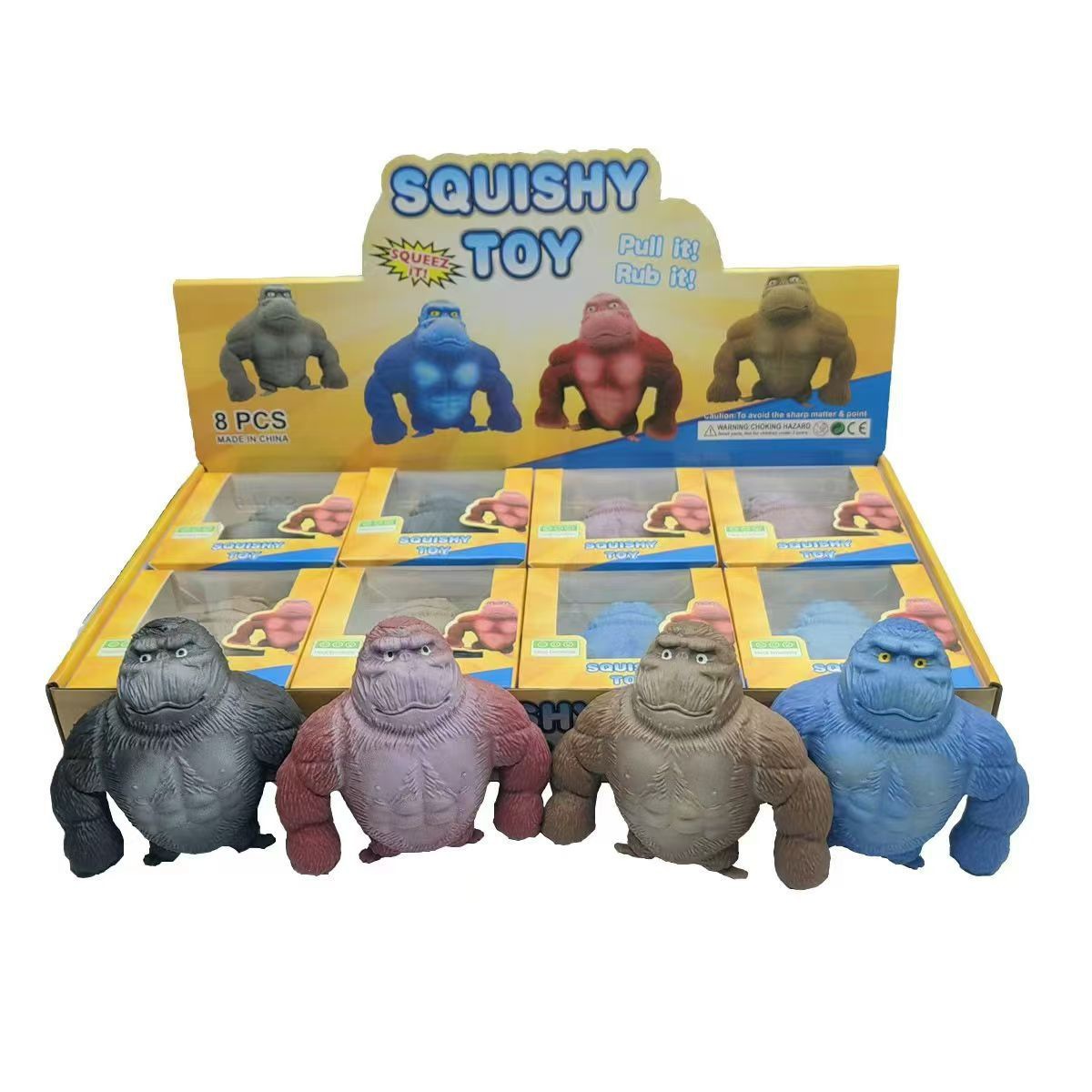 El rey de las celebridades en línea siempre alivia el gorila para aliviar el aburrimiento y aliviar la presión. Artefactos mágicos para niños la-la - le monos juguetes de rebote lento