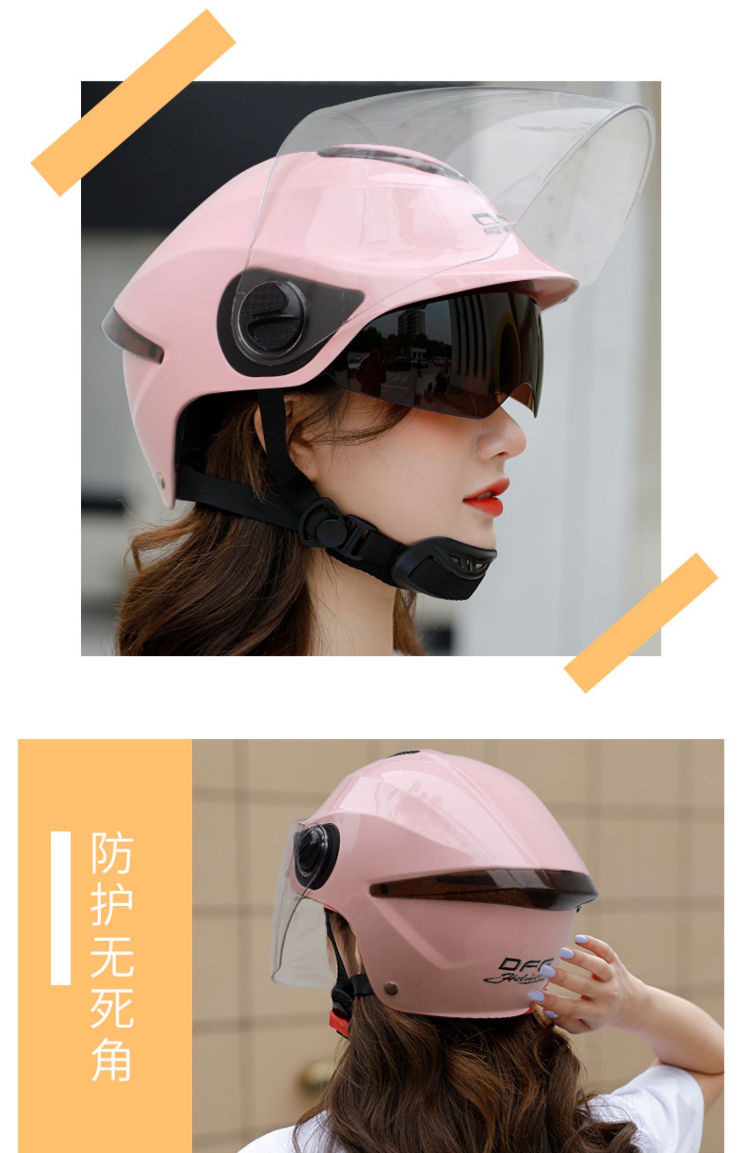 Dfg3C Certified Battery Electric Vehicle Helmet for Women, Summer and All-Season Use, Half Helmet for Men, Motorcycle Safety Helmet