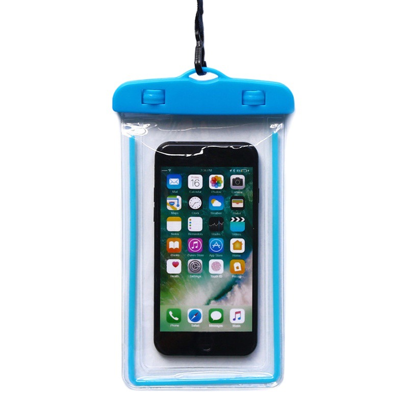 Funda impermeable y transparente para teléfono con cordón, táctil image 1