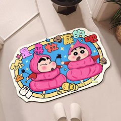 可愛卡通浴室地墊軟硅藻泥風格地墊速干吸水腳墊家用衛生間門墊