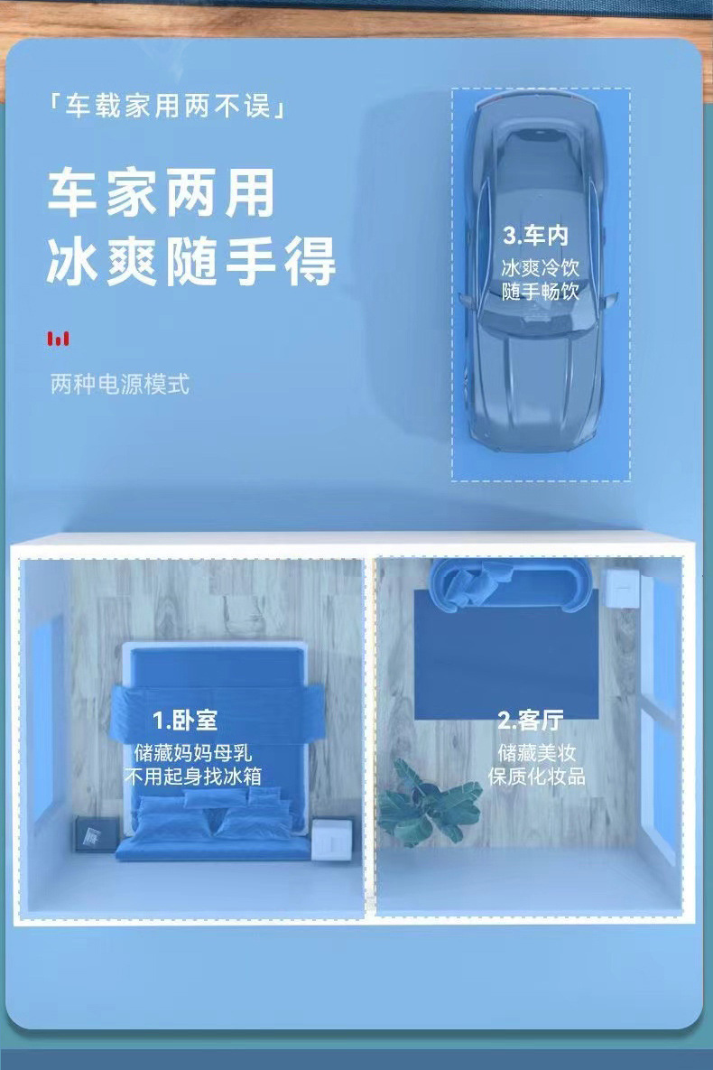 Coca-Cola Mini Refrigerator Car Refrigerator Small Cosmetic Beverage Dual-use Dormitory Household Mini Wholesale