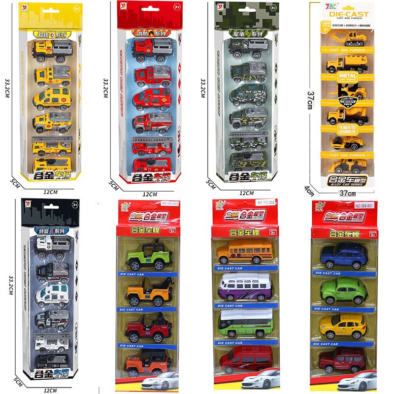 Manufacturer 399 small spicy car alloy car imitating real children's toy pull-back car model jeep school bus car