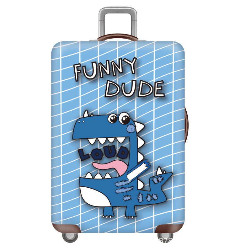 cubierta de maleta gruesa y resistente al desgaste cubierta de caja elástica caja de tracción cubierta de polvo cubierta de maleta de viaje impresión completa