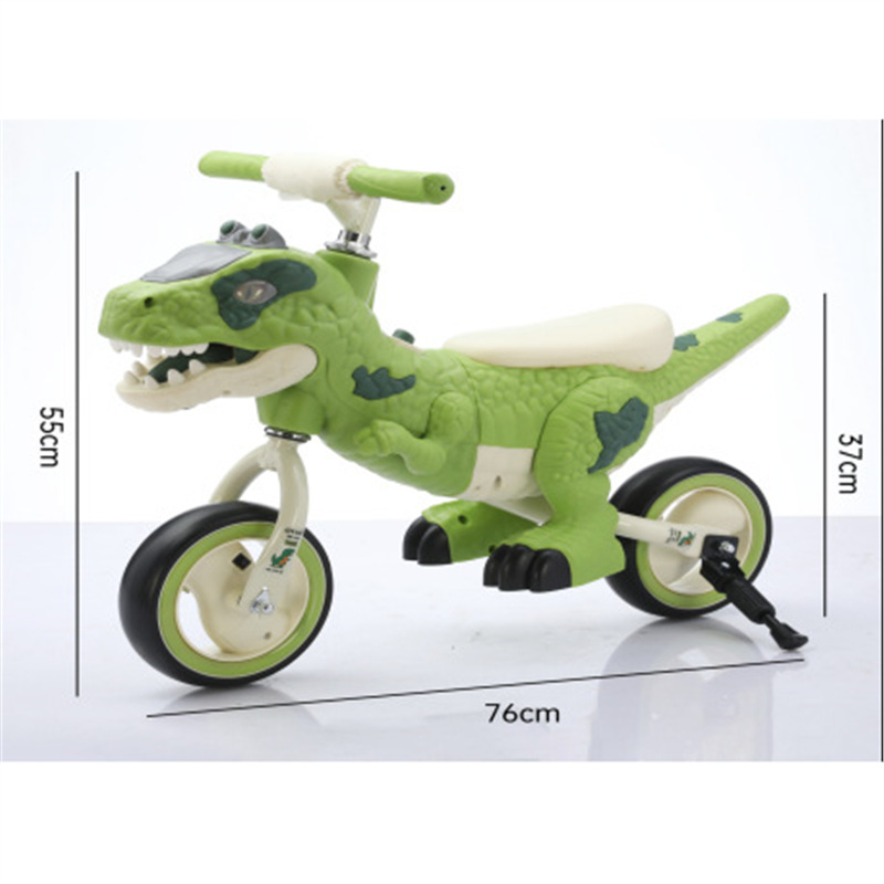 Scooter de Equilibrio de Dinosaurio para Niños de 2 a 8 Años de Metal para Bebés