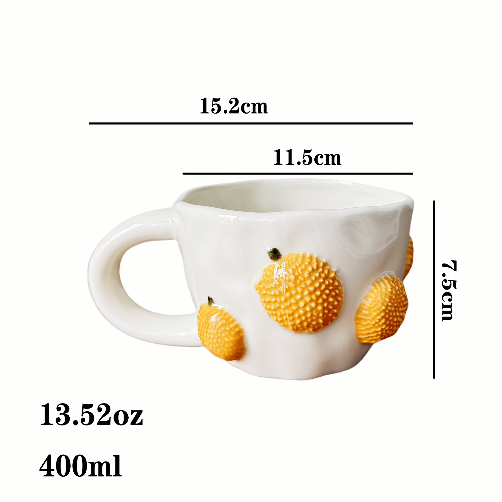780g Weight Mug Kitchen and drinking utensils 1 Piece Quantity Banquet, Party Occasion ceramics Material Cherry Pattern Casual, Elegant, Cute Style Casual Elegant Cute Cherry Ceramics Mug 1 Piece 3
