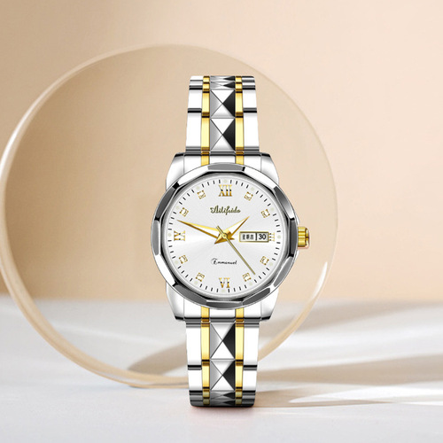 Eli Fida Steel Band Quartz Watch Women's Live Streaming Wholesale Waterproof Luminous Ultra-Thin Double Butterfly Buckle