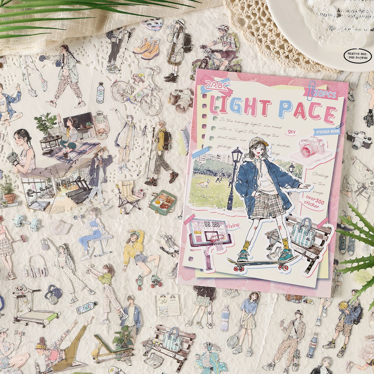 Comfort de vida grabación pet pegatinas impermeables pegatinas cortadas die pegatinas transfronterizas pegatinas creativas DIY pegatinas libro