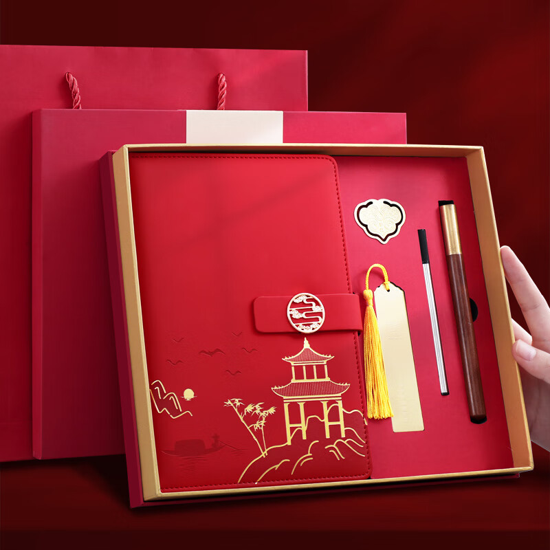 El juego de cuadernos A5 en caja de regalo se puede imprimir con logotipo, es un regalo ideal para oficinas comerciales, personaliza tu cuaderno de notas con la tendencia nacional para estudiantes.