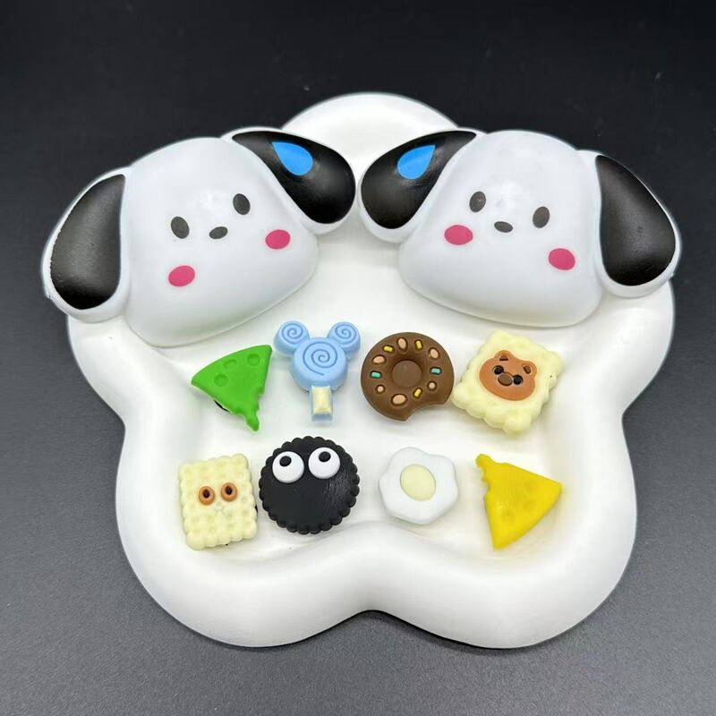 Hole Shoes Accessories Shoe Buckle Stereo Sweating Dog DIY Cute Shoe Flower Men's and Women's Shoes Universal Removable Accessories Accessories