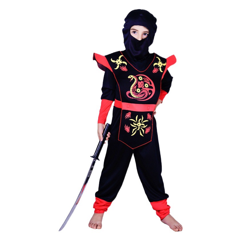 Traje de ninja para niños de Halloween Juego de rol cos Traje de actuación de ninja para niños Traje de ninja para niños