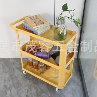 厂家直销工具车  高颜值多功能手推移动三层 书架车 储物车