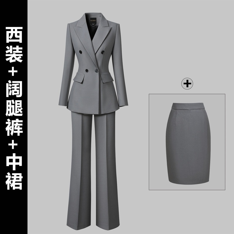 职场西装外套女2025新款高级感时尚通勤面试商务西服正装职业套装|undefined
