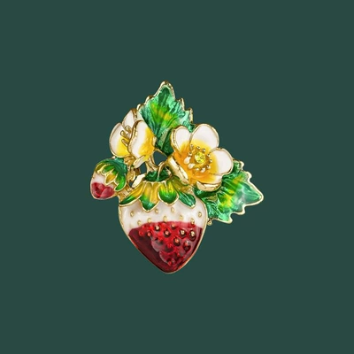 Yaxa sancaqları, New fashion strawberry enamel