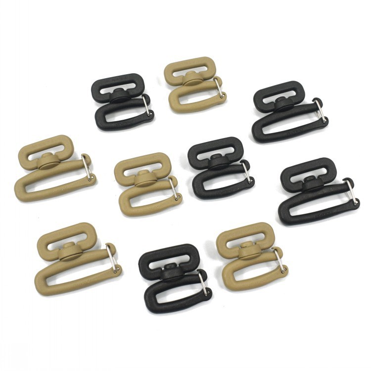 厂家直销箱包配件 新款旋转钩扣 狗扣 塑料挂钩  双织带强力旋转