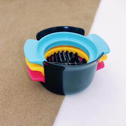 Egg cutter three-in-one fancy egg cutter stainless steel egg goose egg fruit tofu glass egg preserved egg slicer