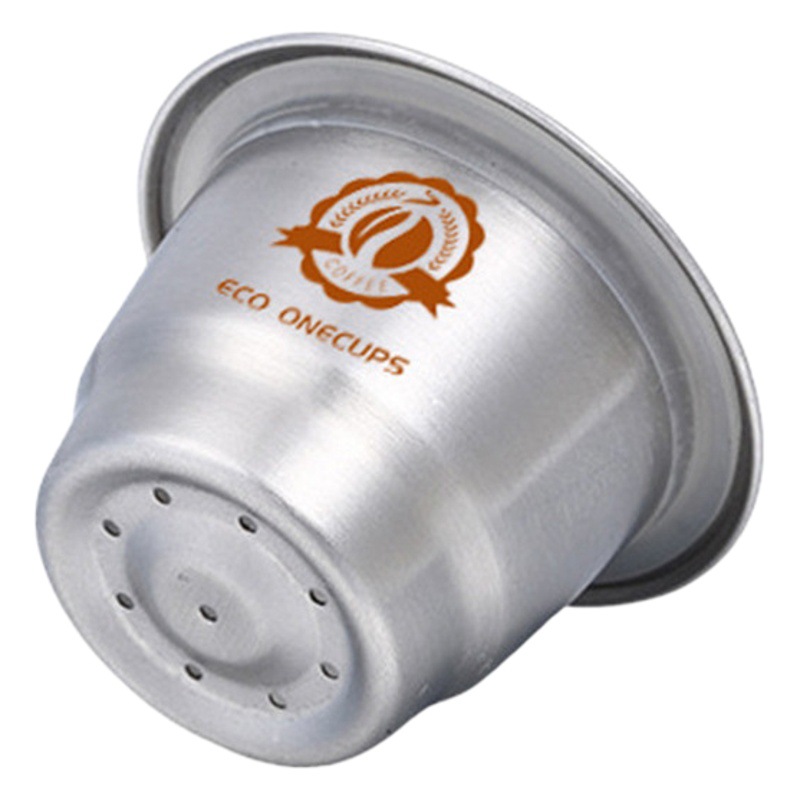 Taza de cápsulas de café de acero inoxidable 304 Tapa de papel de aluminio Compatible con filtro de café de cáscara reutilizable reciclable de Nestlé