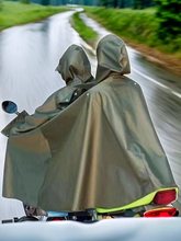 电动车摩托车雨衣帆布成人单人双人新款防暴雨加厚加大电瓶车雨衣