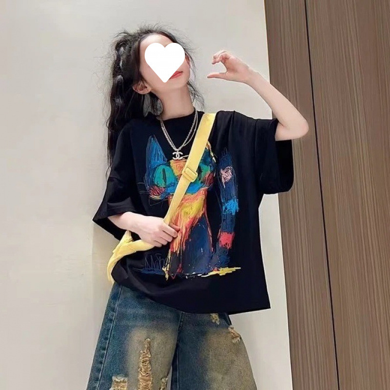 검은 고양이 반팔