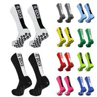 FS SOCKS Профессиональные спортивные тренировочные футбольные носки с махровой подошвой, нескользящие носки с точечным клеем