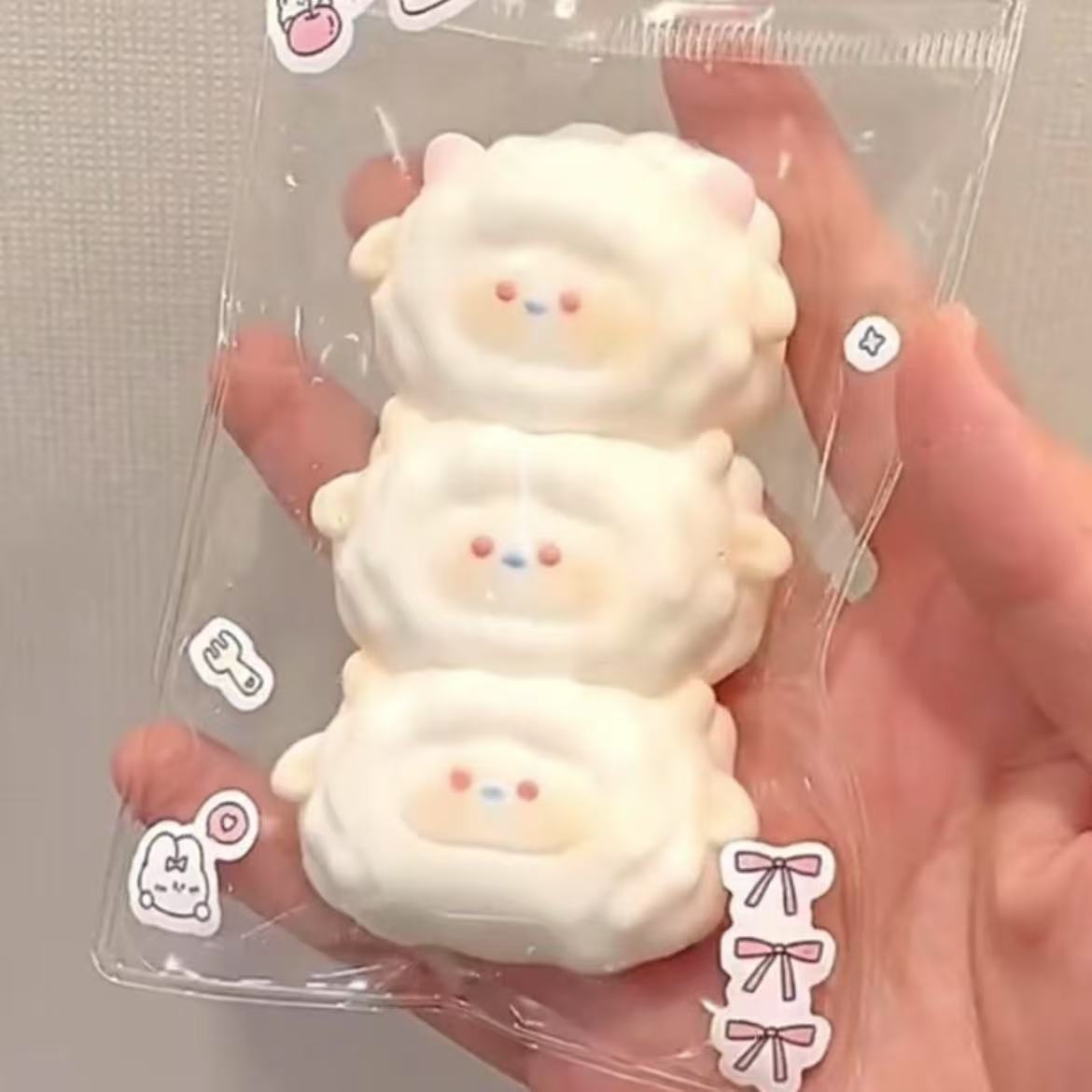 Gatito queso rebote lindo descompresión gato gato descompresión grueso juguete para estudiantes pequeño libro rojo mismo barro