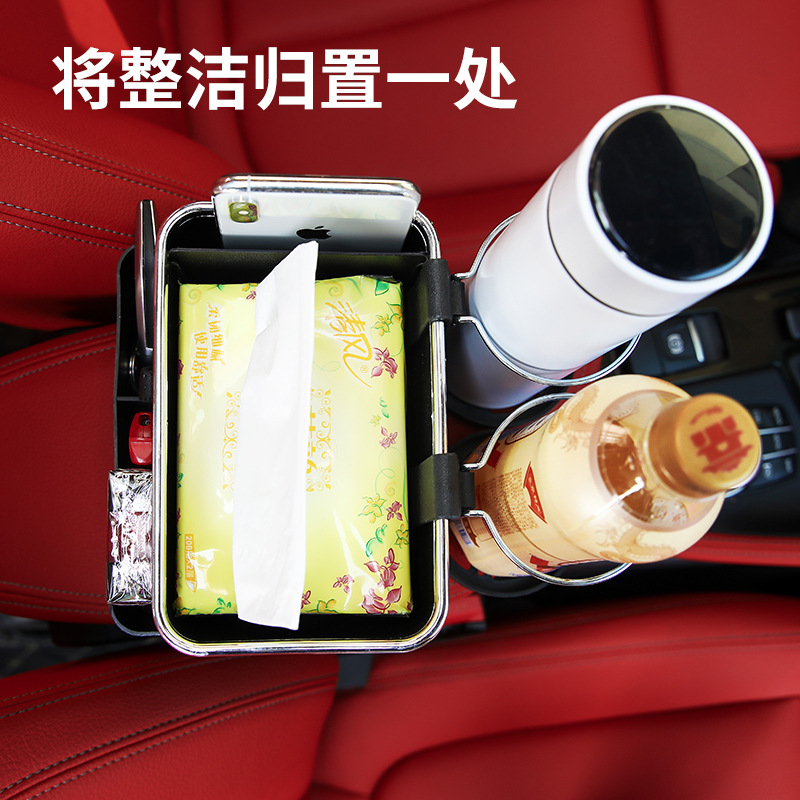 Caja de pañuelos para automóvil Caja de dibujo para automóvil Multifunción ensanchada para automóvil Caja de pañuelos de dibujo de pañuelos para automóvil Sentido avanzado para automóvil