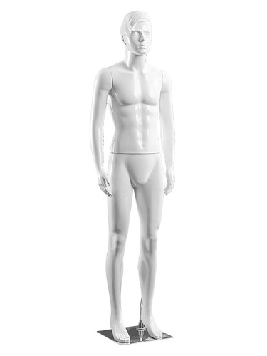 Mannequin display rack for clothing store, full-body white artificial mannequin, wholesale clothing window, painted prop