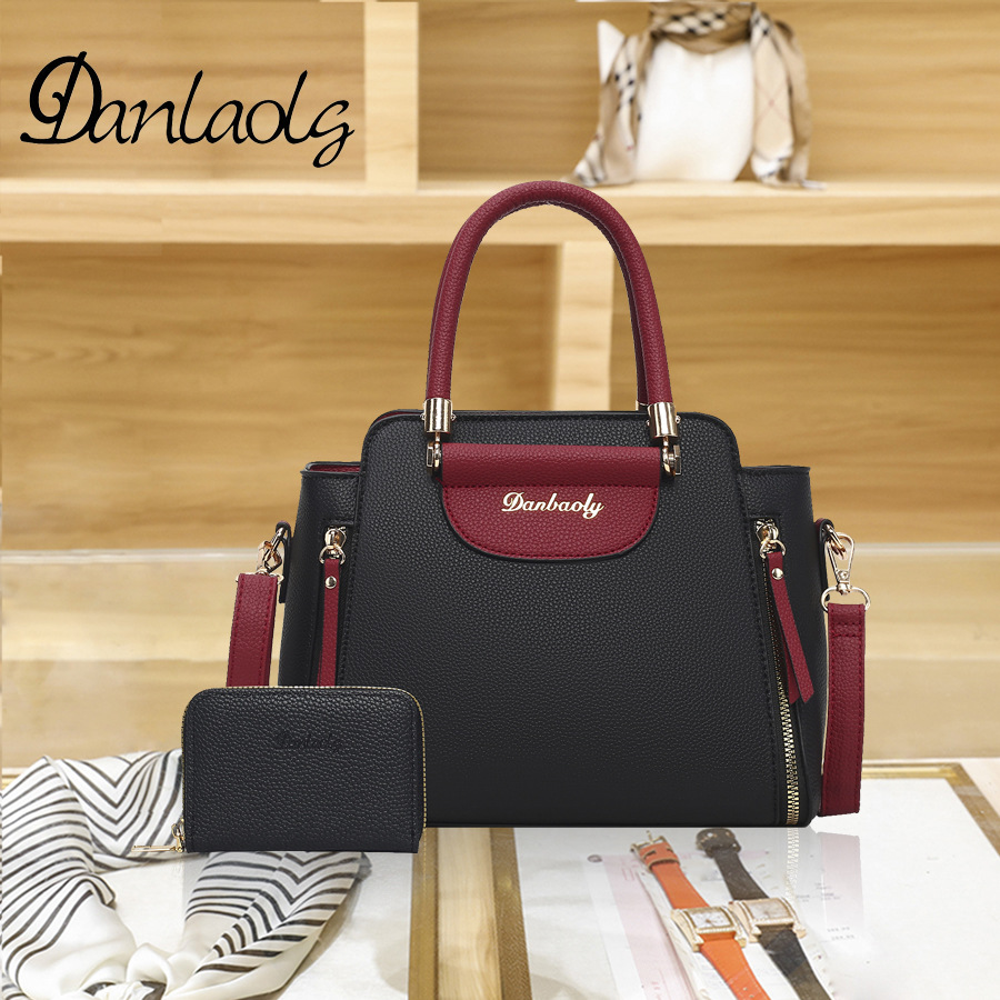 [Pelo de Guangzhou] bolso de las mujeres 2023 nueva moda hombro mensajero bolso mediana edad madre bolsa de gran capacidad