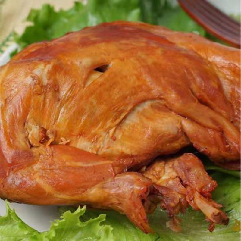 手撕熏兔兔子肉烧兔子特产熏烤兔整只熏兔兔肉特色即食新鲜零食|ru