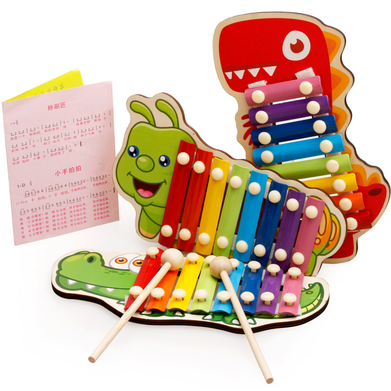 1-3 year old baby eight tone xylophone children's puzzle early education music training hand tapping piano toys