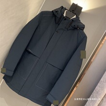 一线撤柜剪标福利!90白鸭绒!冬季男士连帽加厚保暖羽绒服情侣款
