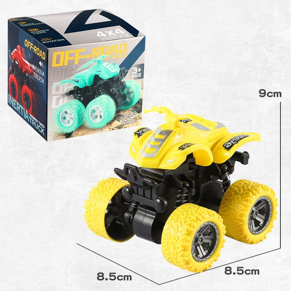 Four wheel drive, inertia, off-road, yellow