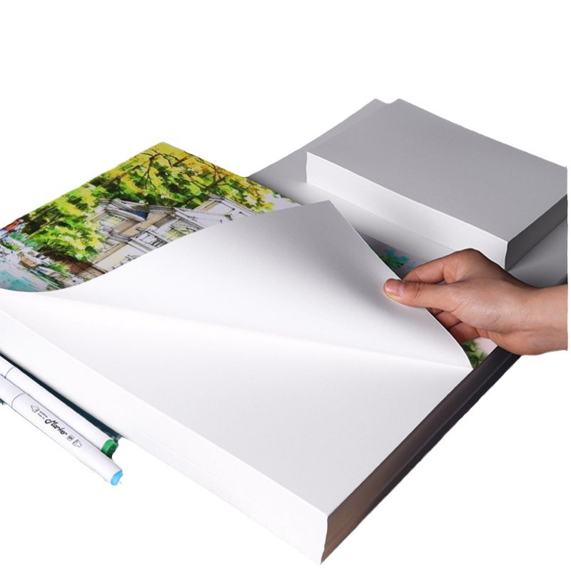 Cartón blanco holandés grueso duro A3A4 4K8K completo abierto grande mano pintado cartón blanco dibujo papel de embalaje