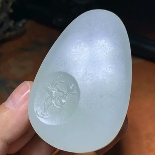 Jin Yutang Xinjiang Hetian Jade Sheep Fat Jade Ping An No-matter Brand Jade Quality Fine and Ripe Waxy Strong Oil