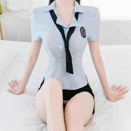 情趣内衣性感cos女警察职业套装角色扮演制服诱惑OL纯欲