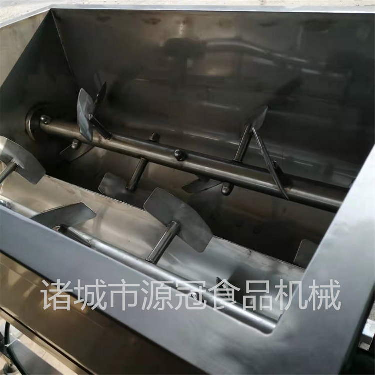 厂家供应食品馅拌馅机 包子馅可倾斜拌馅设备 双绞龙馅料搅拌设备