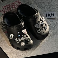 高级洞洞鞋配饰diy镶钻蝴蝶 鞋花适配卡洛驰洞洞鞋配饰女装饰