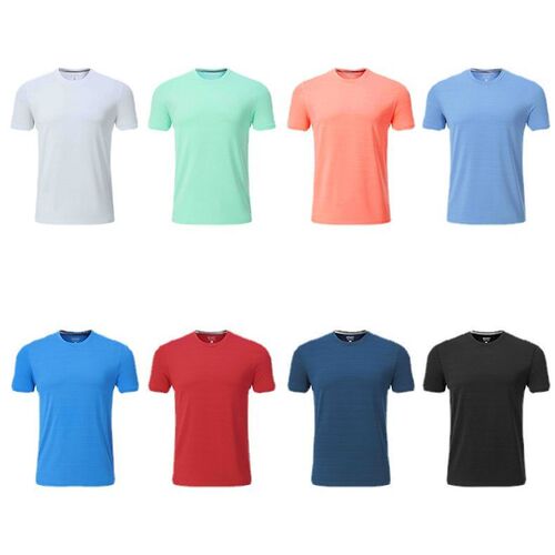 Sports short-sleeved quick-drying t-shirt for men summer casual running fitness top breathable loose t-shirt men's quick-drying shirt