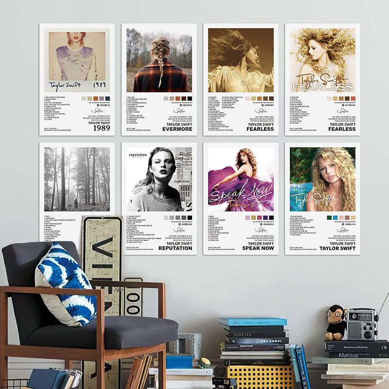 American music decorative painting core Taylor Swift cover poster hanging painting Star album canvas painting frameless painting American music decorative painting core Taylor Swift cover poster hanging painting Star album canvas painting frameless painting