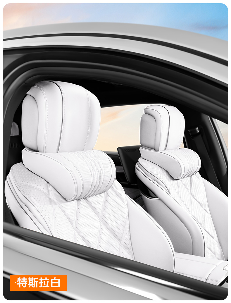 Cross-border best-selling car headrest and neck pillow, suitable for Maybach Napa memory foam car seat cushions
