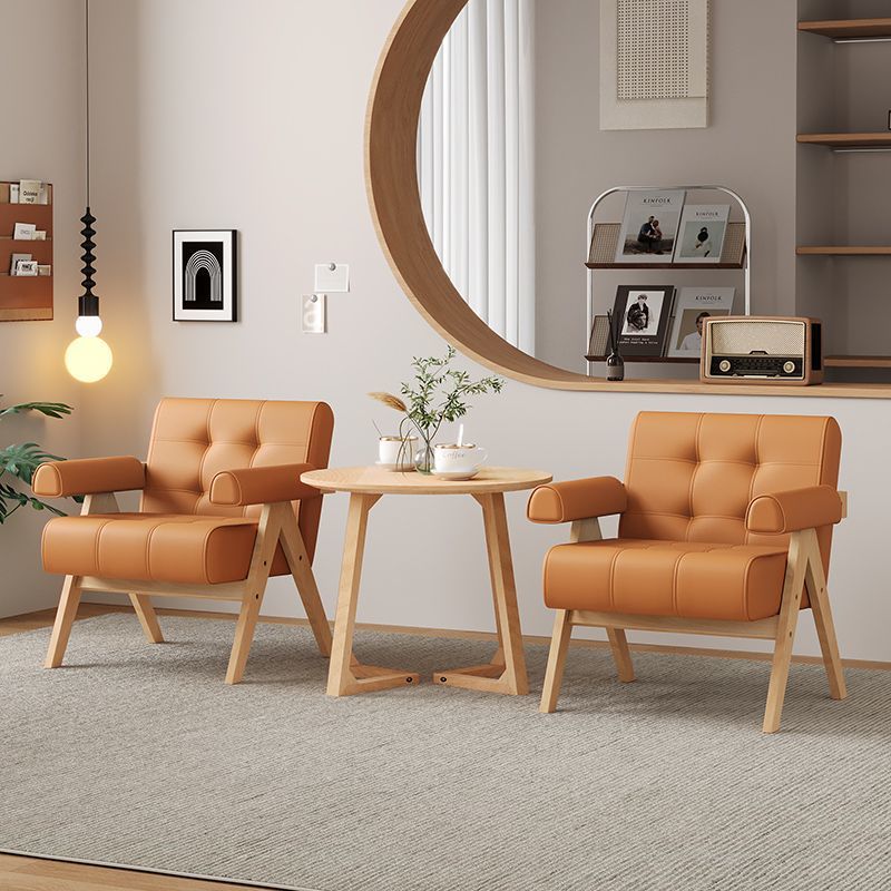 Sofá / silla individual mesa / silla de negociación nórdica moderna sala de estar de lujo balcón café recepción madera maciza ocio