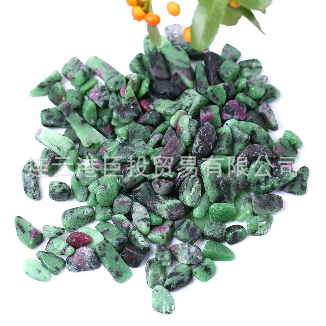 100 tipos de piedra triturada de 7 - 9mm cristal natural jade ágata espécimen de piedra preciosa marco de fotos transfronterizo mano suministro Amazon