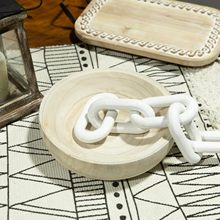 木质手工雕刻碗 水果小吃装饰碗 适合茶几 客厅婚礼中心装饰