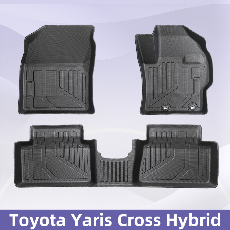 Es adecuado para Toyota Yaris Cross Hybrid 2020 - 2025 timón derecho 3D todas las condiciones meteorológicas almohadilla de pie TPE