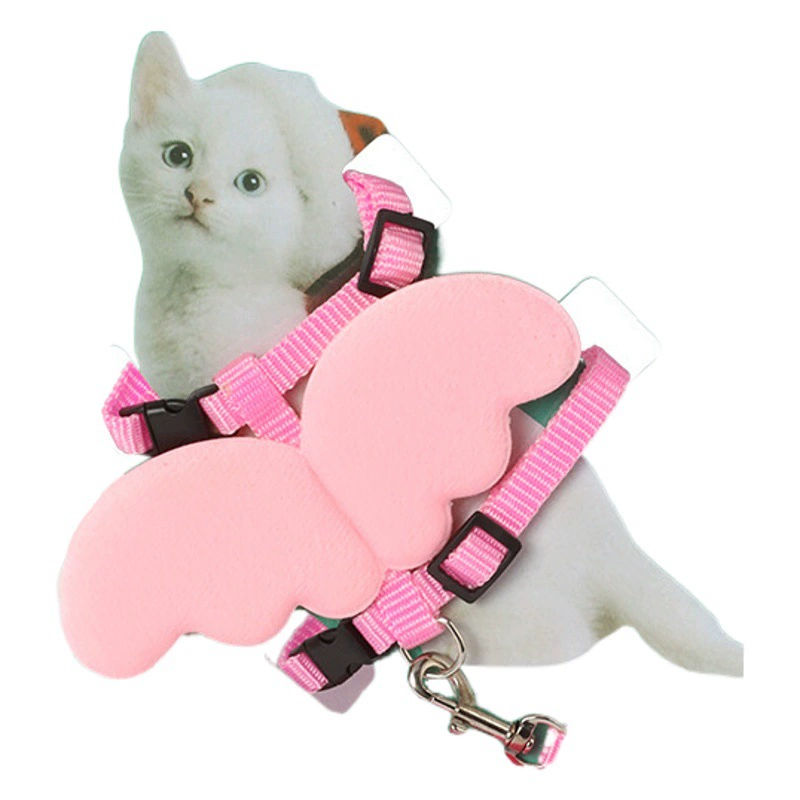 Товары для домашних животных оптом Новый с крыльями маленький ангел Тяговый нагрудный ремень собака кошка щенок тяговый трос
