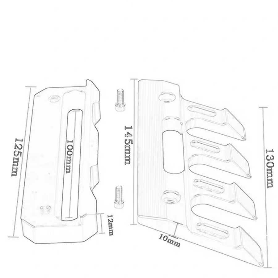 Motorcycle modified front wheel fender anti-fall shock-absorbing protective cover No. 9 calf electric car shock-absorbing protective cover