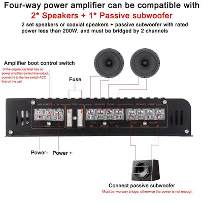Car speaker/subwoofer Car Audio Amplifier High